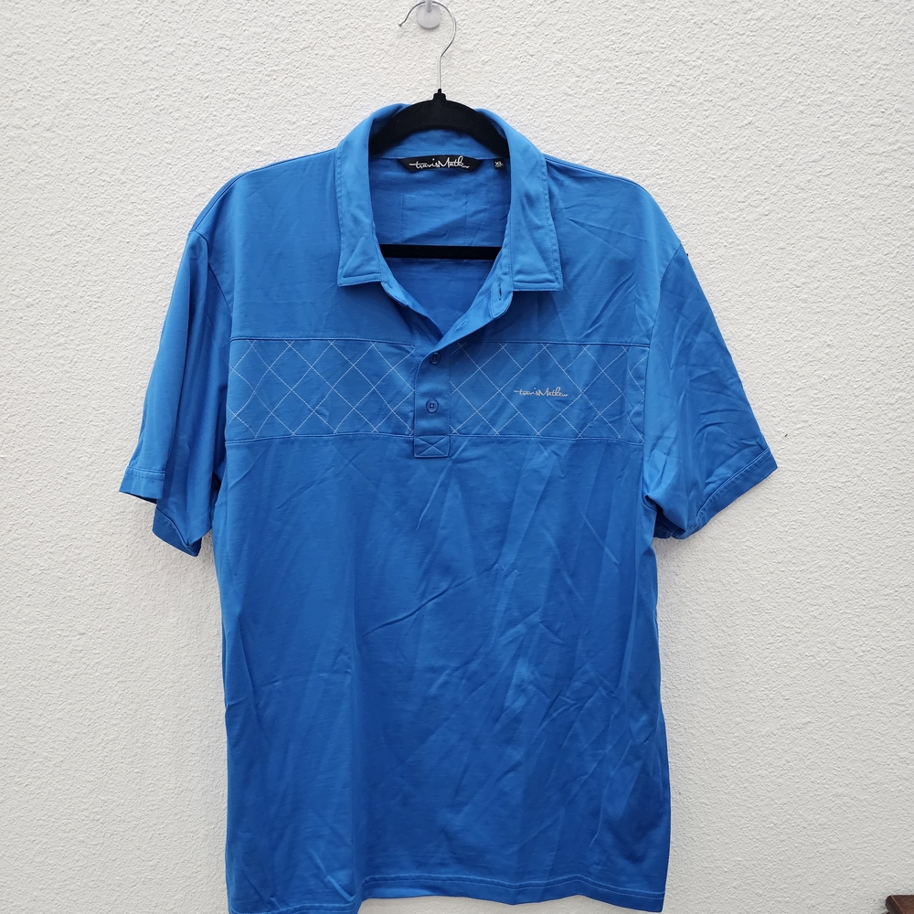 Travis Mathew Vibrant Blue Polo Shirt